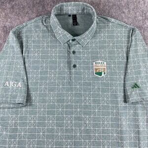 Adidas Golf Polo Shirt Men's Large Rolex‎ Girls Junior Championship AJGA Green